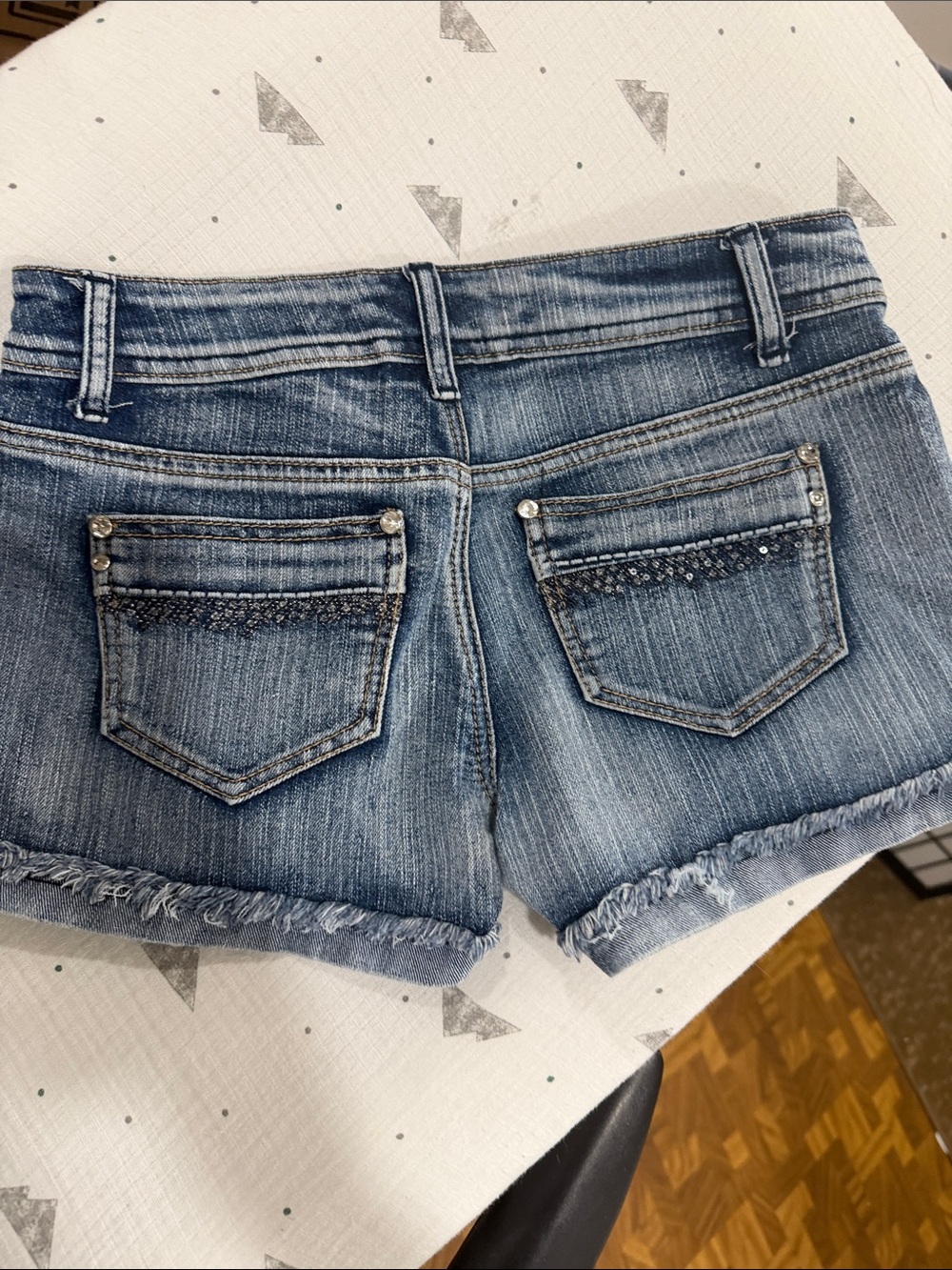 Culture Haze Women's Light Blue Distressed Denim Shorts - Picture 6 of 8